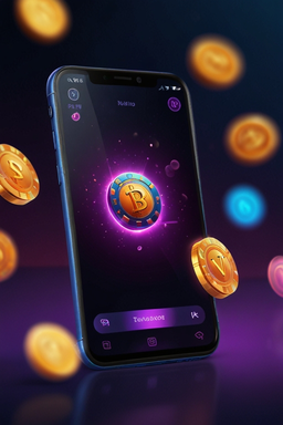 Smartphone with Smash Casino app